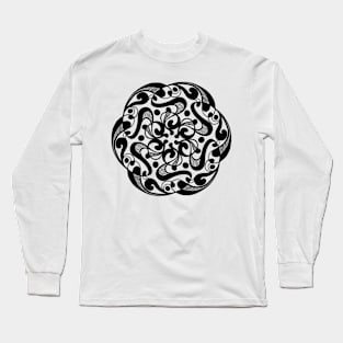 Abstract Swirl Long Sleeve T-Shirt